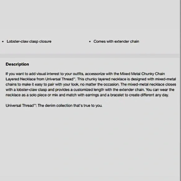 New Universal Thread Three Layer Chunky Chain - Picture 11 of 11